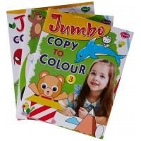 Jumbo Copy Colouring Book Set Of 3 (1,2,3)